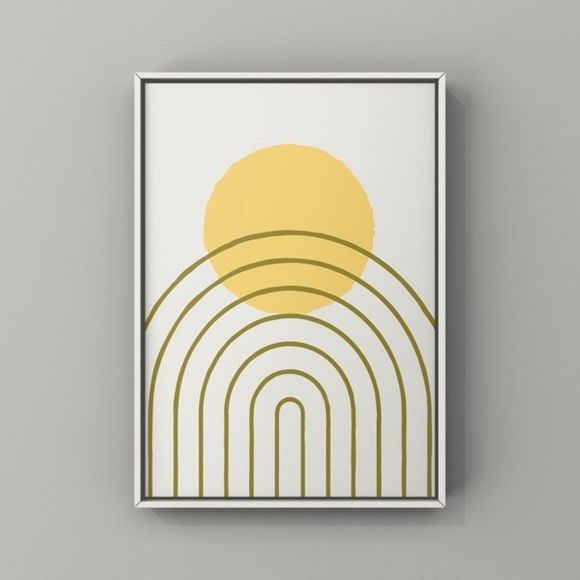 Minimalist mid century modern abstract art print - Picture 1 of 2